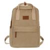 Schoolbag Simple Backpack New Korean Version Ins Solid Color Literary Style College Students Commuting Light Backpack