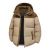2025 Men's Hooded Corduroy Cotton Jacket with Color Blocking