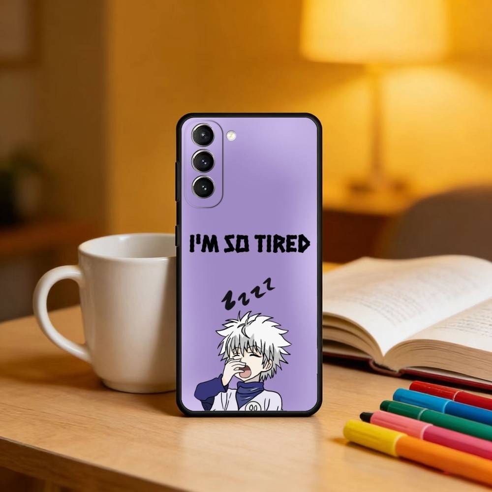 

K-Killua Z-Zoldyck-CK KZ Phone Case For Samsung S25,24,23,22,30,21,10,9,Ultra,Plus,Lite,FE,4,5 G Soft Black Case Samsung S30plus5G