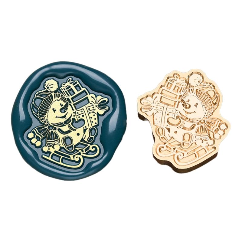 Christmas Seal Stamp Head Replacement, Embossed Seal Stamp Head for Seal Envelope, Invitations Scrapbooking Decoration