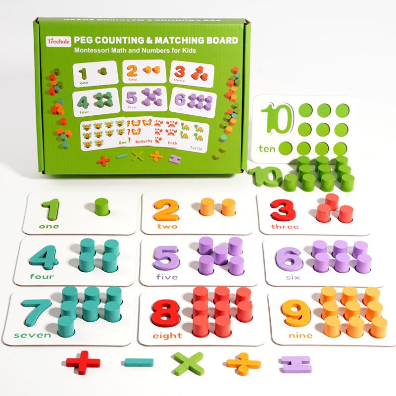 Children s Educational Montessori Math Board: Addition, Subtraction, Counting & Cognitive Toy