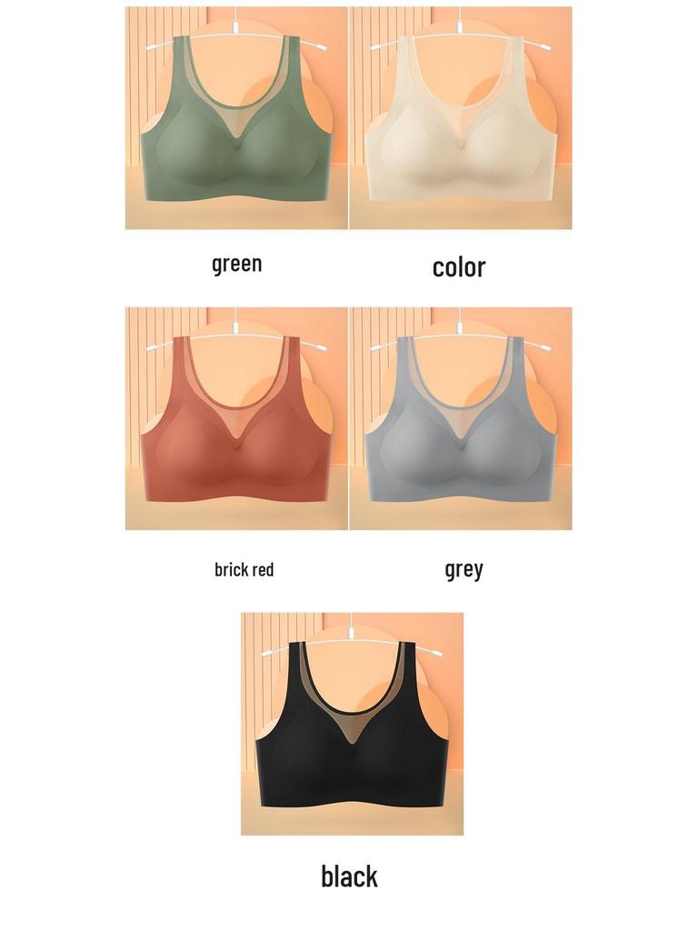 Seamless Plus Size Anti-Sag Sports Bra: Shockproof, Side Support, Bust Minimizing Vest