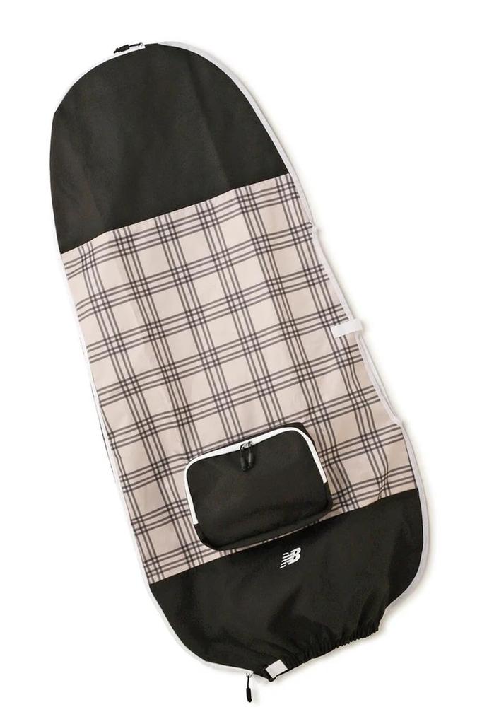 [New Balance] Golf Travel Cover [Leopard Double Check] (Compatible with Caddy Bags Up To 9.5 Inches)  Delivery  012-5184509 041Beige