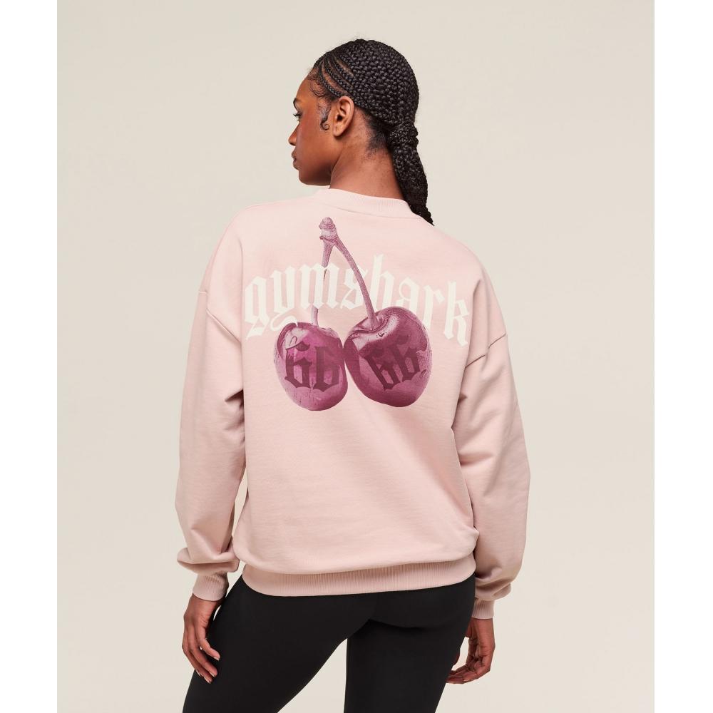 

Gymshark Cherry Graphic Oversized Sweatshirt Lift Pink B3c9w Kcpr XXL