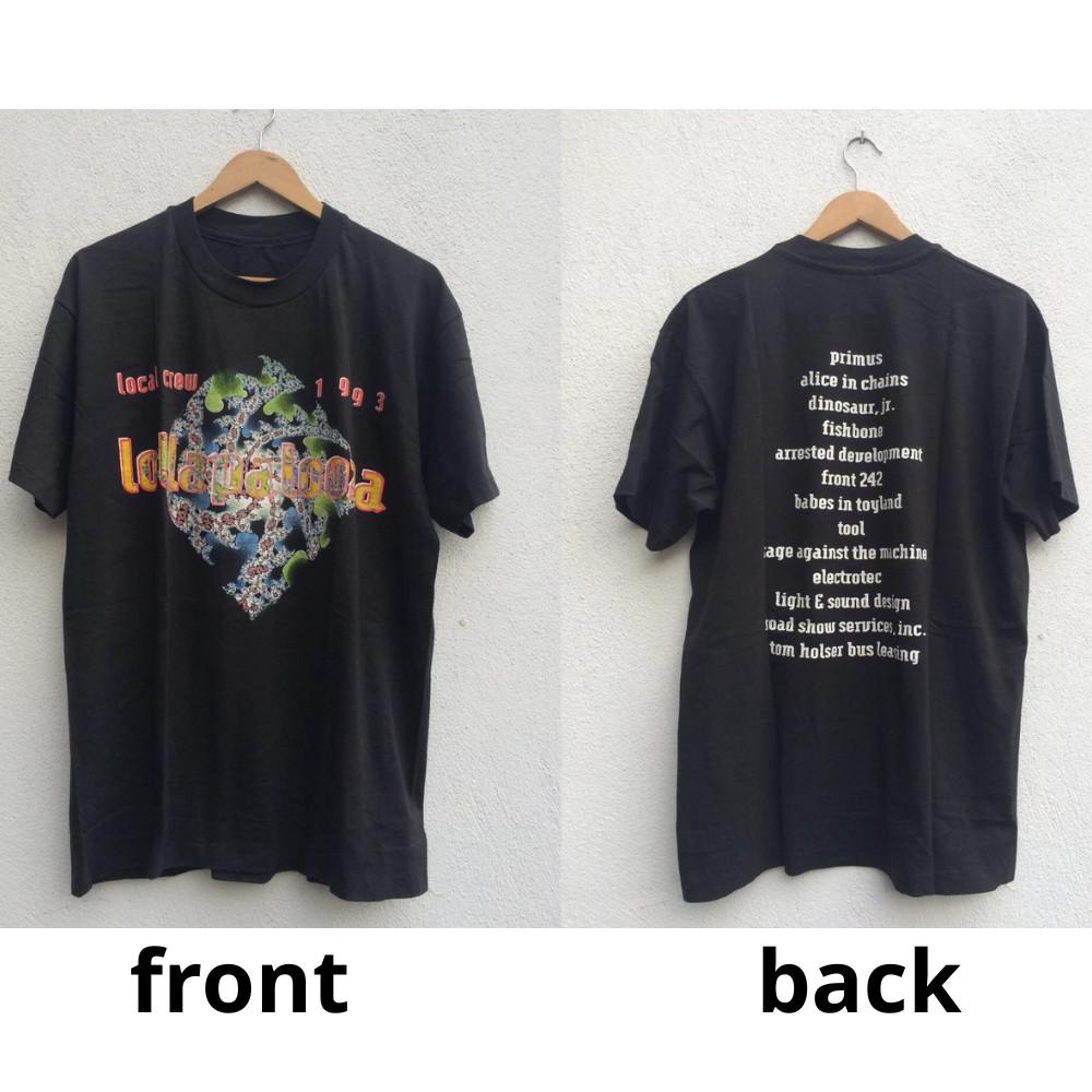 Music Festival Lollapalooza Concert 1993 Local Crew T Shirt Size S-5XL XXXL
