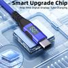 1m USB-C To USB-C Cable Digital Display 3A/20V 60W Fast Charging Braided Data Cord for Smartphones Tablets