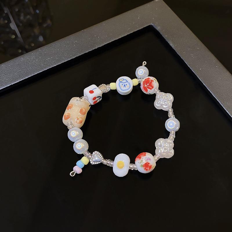 Brățară coreeană la modă, drăguță, cu mărgele - Lux ușor, stil chinezesc proaspăt pentru femei