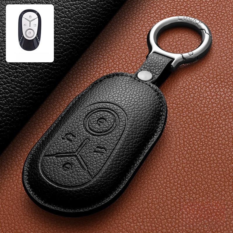 Car Leather Key Case Cover Holder For GEOME Galaxy Light Star Wishes 2025 Exploration Youth Version Keychain Accessories