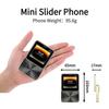 Nový vysouvací mini mobilní telefon i19 Pro čtvercový 2,4palcový Dual SIM 2G GSM Bluetooth FM Fotoaparát Odemčený Malý mobilní telefon