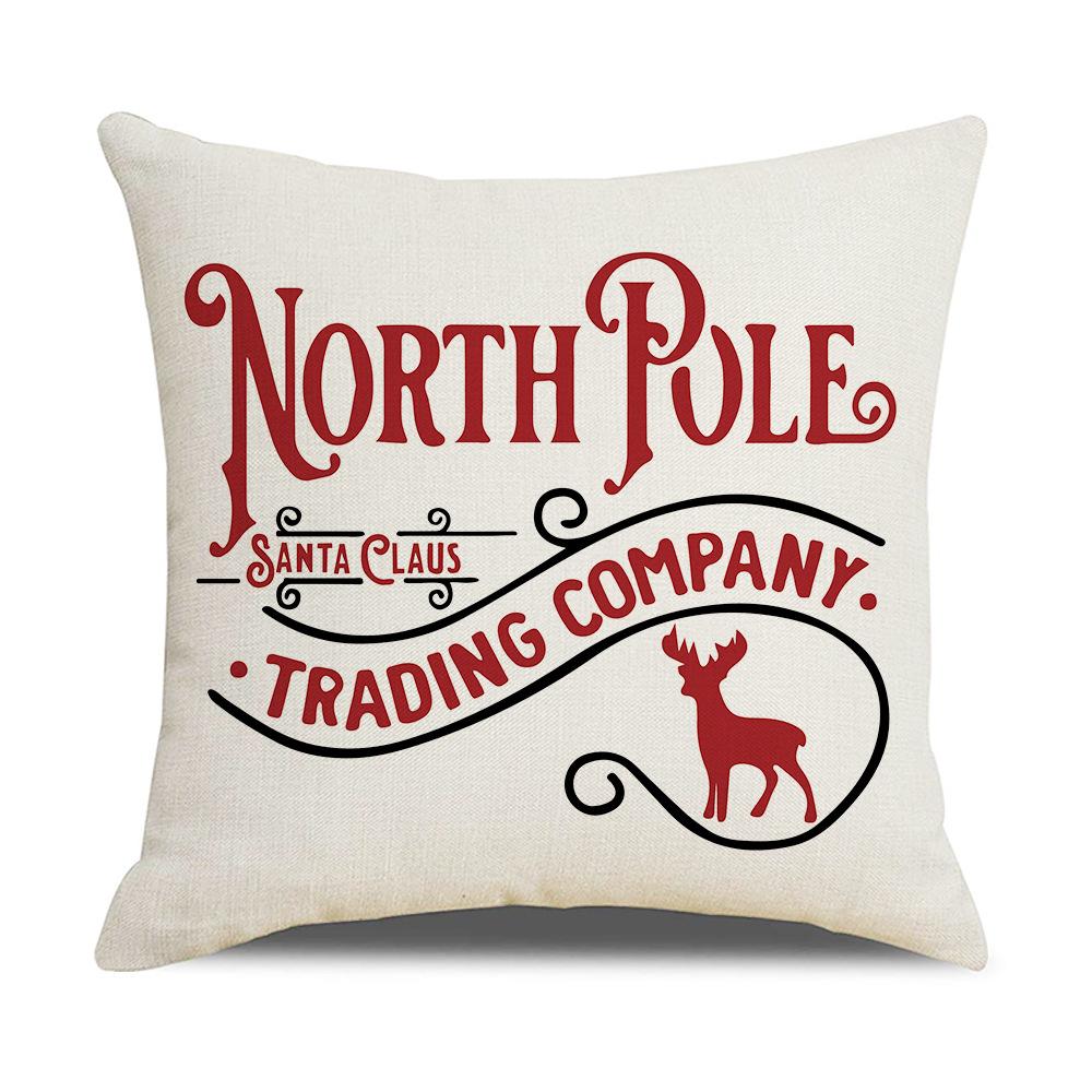 New Home Christmas Pillow Cover Modern Simple Living Room Cushion Cover Fabric Decorative Cushion Cover