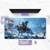 Mousepad Anime Large Size Fantasy Penguin Knight On Polar Bear For Laptop Bedroom Learning Mat Anti Slip Mat