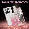 KADEM For Xiaomi 15S Pro Case Flower TPU Flexible Gradient Phone Cover