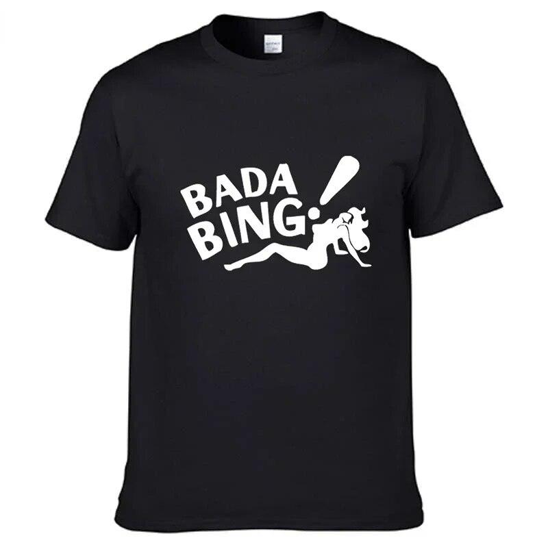 

Модные футболки унисекс «Клан Сопрано» Bada Bing, футболки с короткими рукавами, топы унисекс, футболки, одежда, повседневные забавные футболки с рисунком