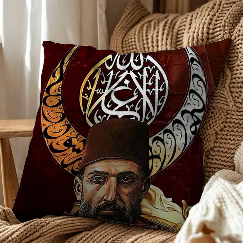 Ottoman flag Square Pillow Case Multi Sizes For Car Home Bedroom Decor Custom Valentine Gifts
