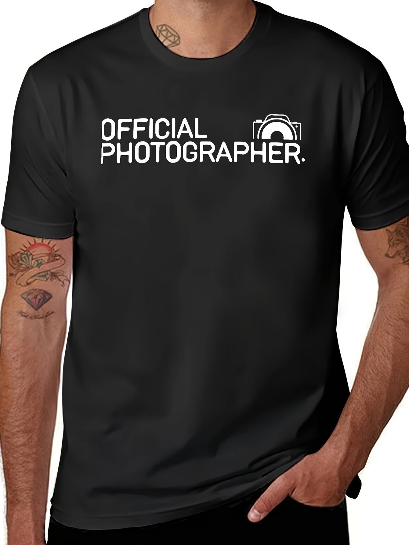 Men s T-Shirt Y2K Official Photographer Black S