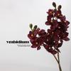 8-Head Artificial Cymbidium Orchid Stem 79cm Silk