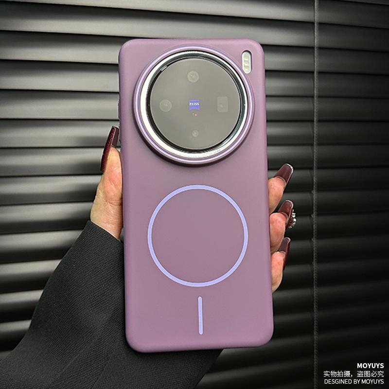 Applicable to vivox111 mobile phone case new magnetic suction vivo x111pro large hole x111pro mini ultra-thin grinding