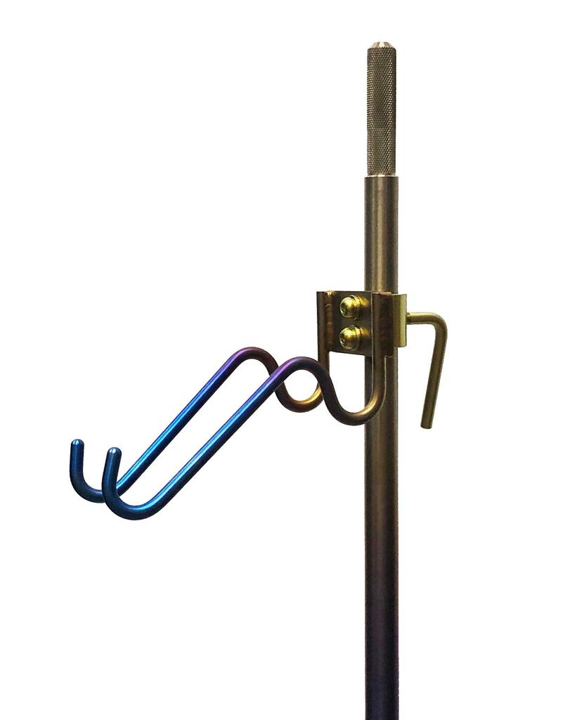 64 Titanium Bucket Holder for Rock Fishing Pitons, Iridescent Anodized (13)