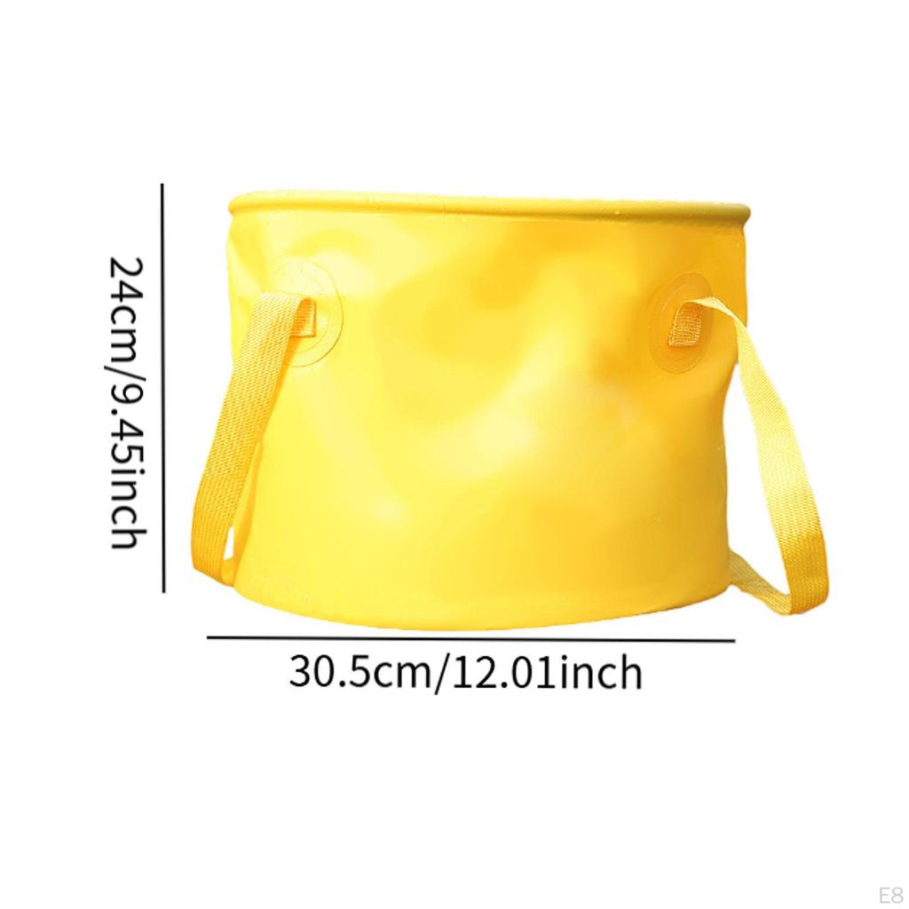 Collapsible Bucket Container Portable Multipurpose Lightweight Wash Basin Basket for Boating Fishing