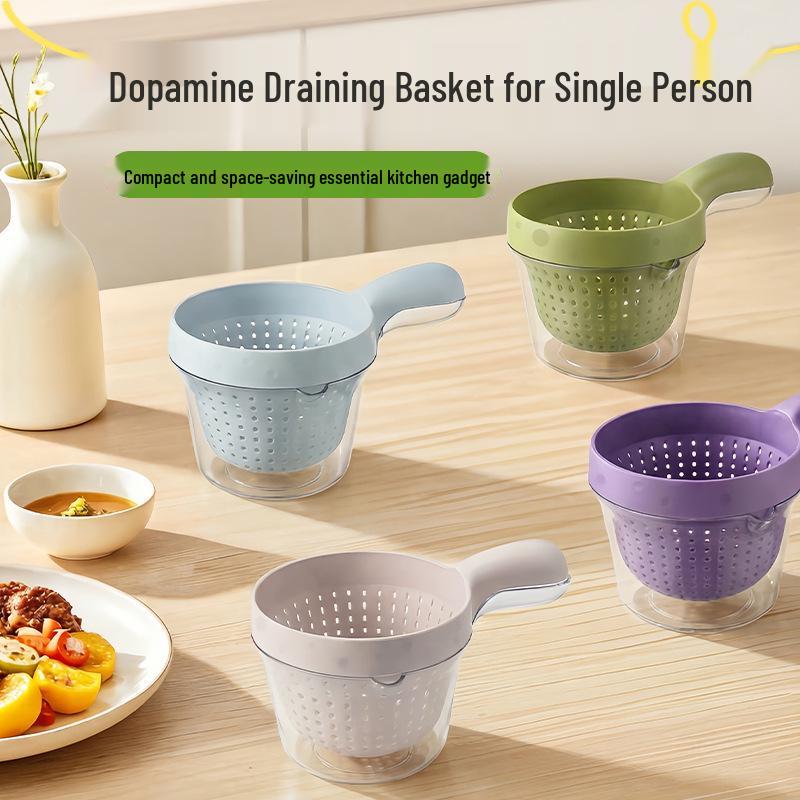 Multi-Functional Kitchen Rice and Vegetable Strainer with Water Ladle