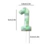 0-9 Number Candle Creative Birthday Cake Topper World Pixel Cake Candles Digital Children Baby Shower Digital Cake Decoration