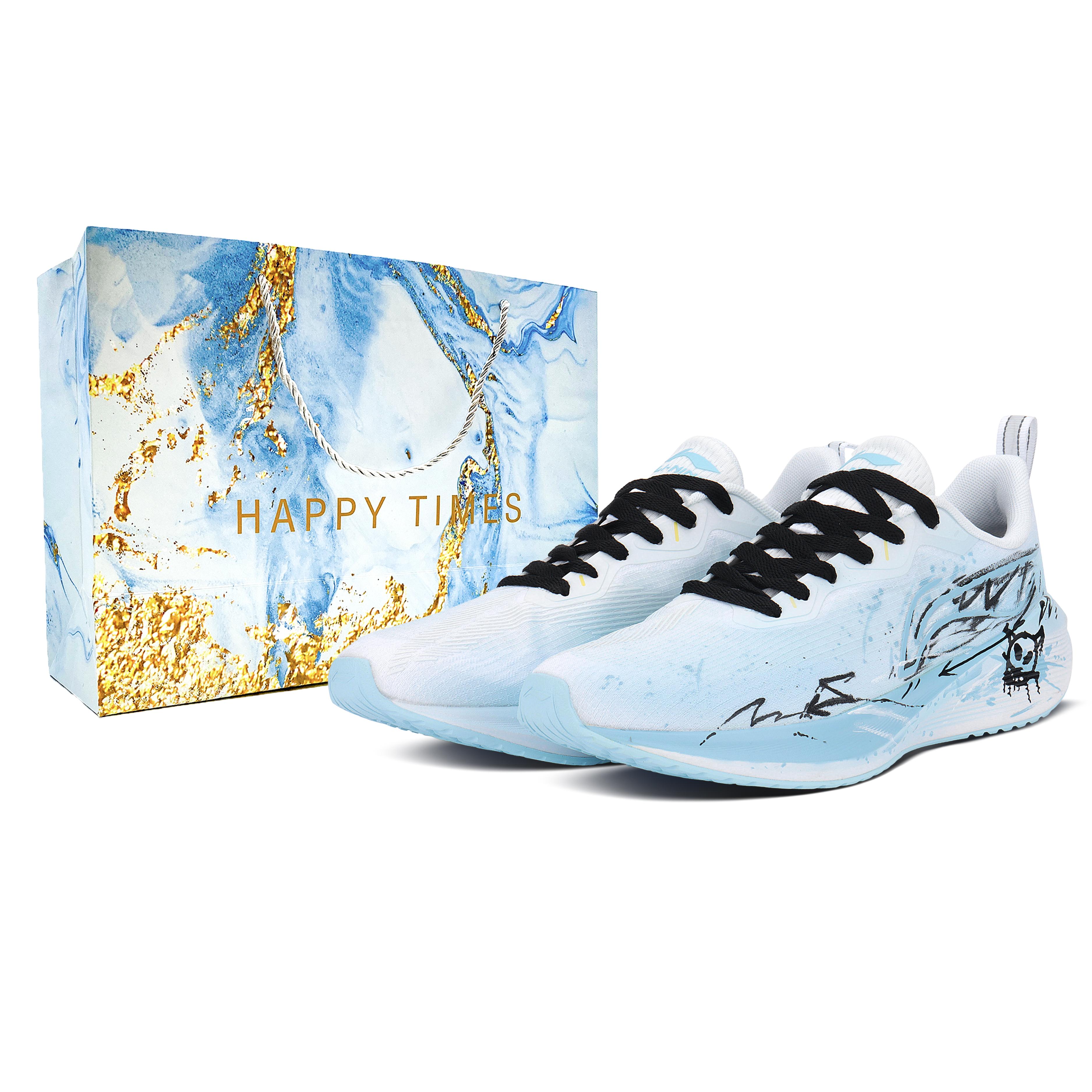 

Li Ning Wuyue Ткань Амортизация Устойчивость к истиранию Легкие Дышащие Низкие Повседневные Беговые Кроссовки Мужские Морской Синий ARST003-1(Команда1542-ЛД) 43.5