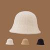 Fashion Autumn Winter Bucket Hat Knit Cold Proof Warm Hat Simple Windproof Panama Cap for Women