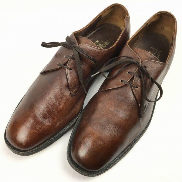 80s Vintage FLORSHEIM Flexibles Plain Toe Brown Size 11EEE 29.0 Men’s(USED)