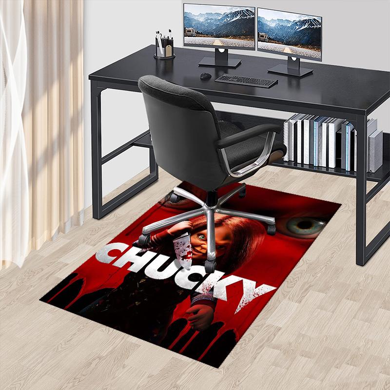 

1pc Chucky Office Carpet Non Slip Rug with Anime Cartoon Design, Perfect for Home Decor, Living Room, Bedroom, Game Room, and 60cm by 90cm