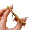 Ancient Sand Gold Enamel Yellow God Of Wealth, Entangled Bracelet, Five-Way God Of Wealth Small Fat Blessing National Style