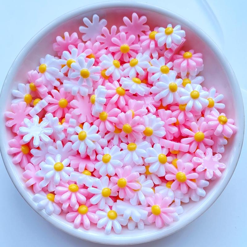 

50Pcs New 11mm Cute Mini Chrysanthemum Flat Back Resin Cabochons Scrapbooking DIY Jewelry Craft Decoration Accessorie