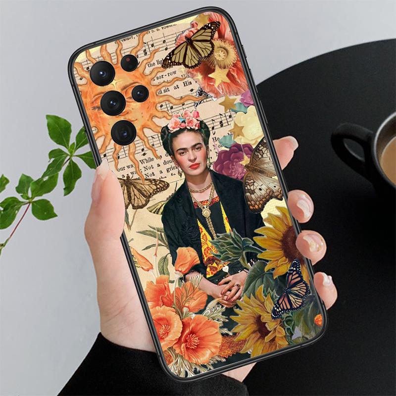 Phone Case For Samsung A17 A55 A16 A56 A35 A15 A53 A54 A33 A34 A25 A05S A52 A52S A07 A26 A06 Frida-Kahlo