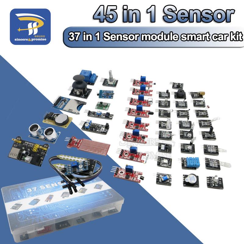 45 in 1 Sensoren Module 16 Arten Starter Kit Für Arduino Raspberry Pi, besser Als 37 in 1 Mit Box DIY UNO R3 MEGA2560
