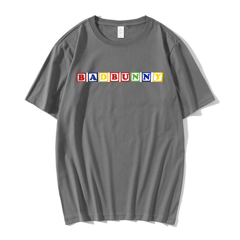 Bad Bunny Same Paragraph Graphics T Shirt Unisex Hip Hop Rapper Music Album Print Short Sleeve T-shirts Oversized Men Streetwear