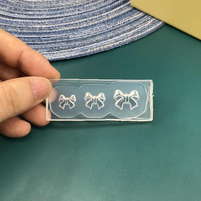 3D Cartoon Bow & Human Head Silicone Manicure Mold