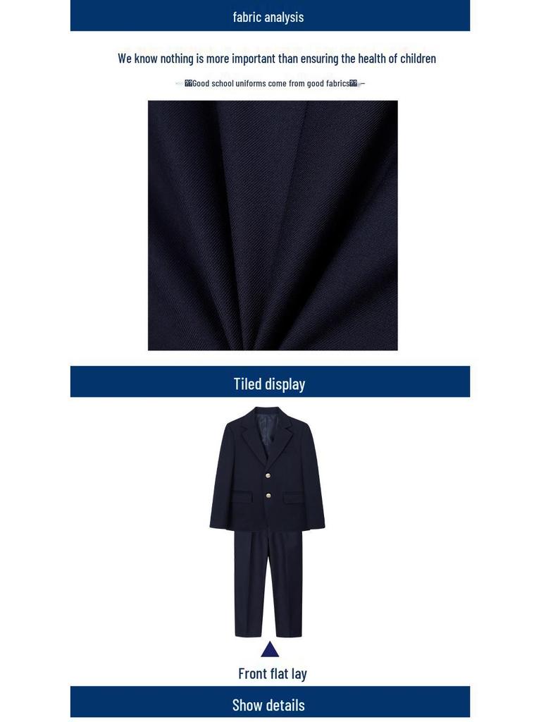 Children's Autumn/Winter Suit: Long-Sleeved Jacket & Pants Set for Boys & Girls - School/Kindergarten Uniform