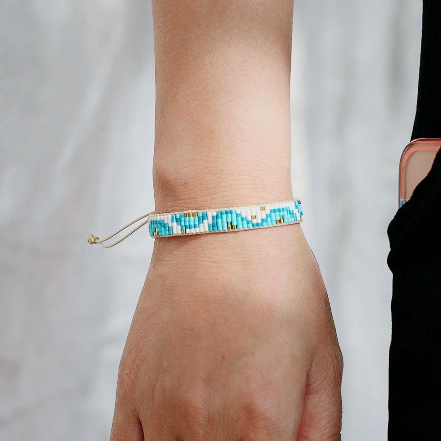 New Bohemia Seed Beads Bracelet For Women Handmade Weaven Macrame Braclet Mather Day Gift Adjustable Lucky Amulet Braslet Joias