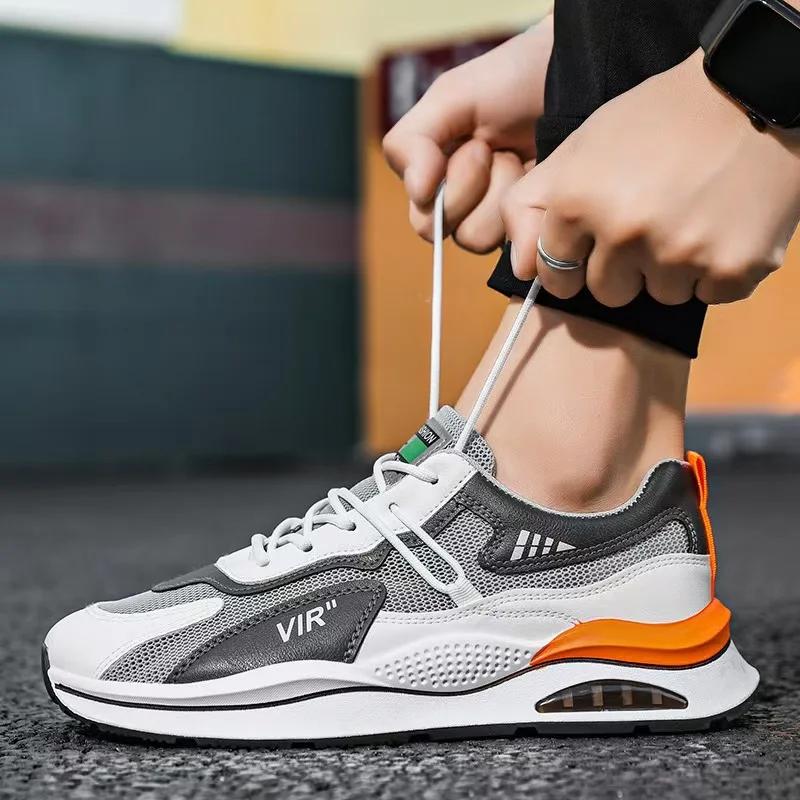 Mode Herren Sneaker Lässig Neu Sommer Leichtgewicht Weiche Sohle Mesh Atmungsaktiv Laufschuhe Bequem Stoßdämpfend Sportschuhe Mann