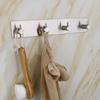 Black Stainless Steel Wall Hook 3M Sticker Adhesive Bags Key Hangers Coat Hooks  Bathroom
