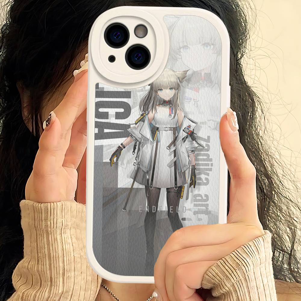 Popular Game A-Arknights E-Endfield Phone Case For IPhone 16 15 14 13 12 11 Pro Max Plus Soft Leather Cover