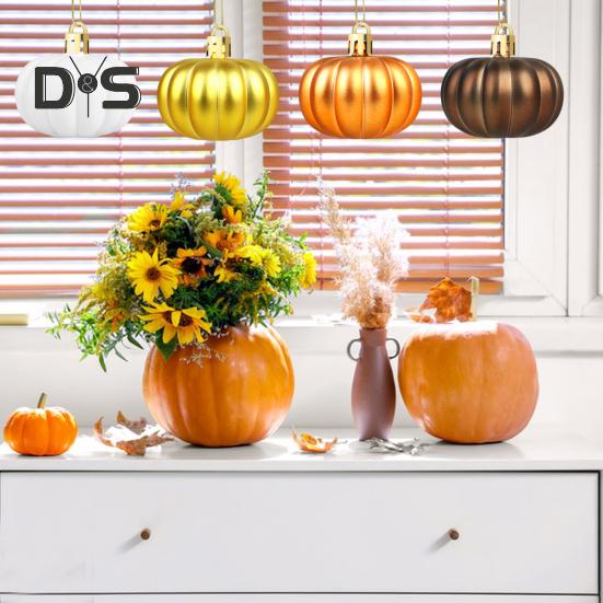 Mini Dýňové Závěsné Ozdoby Díkůvzdání Sklizeň Domácí Stromové Dekorace Opakovaně Použitelná Závěsná Dýňová Koule pro Podzimní Sváteční Party Potřeby