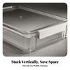 Rectangular Synthetic Storage Box Secure with Latch Sturdy for Desk