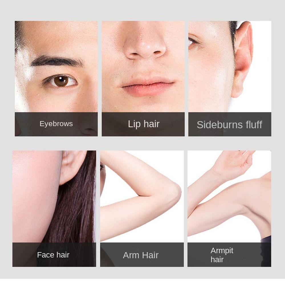 Set for Neck Lips Body Arms Leg Mini Epilator Facial Razor Hair Remover Electric Eyebrow Trimmer