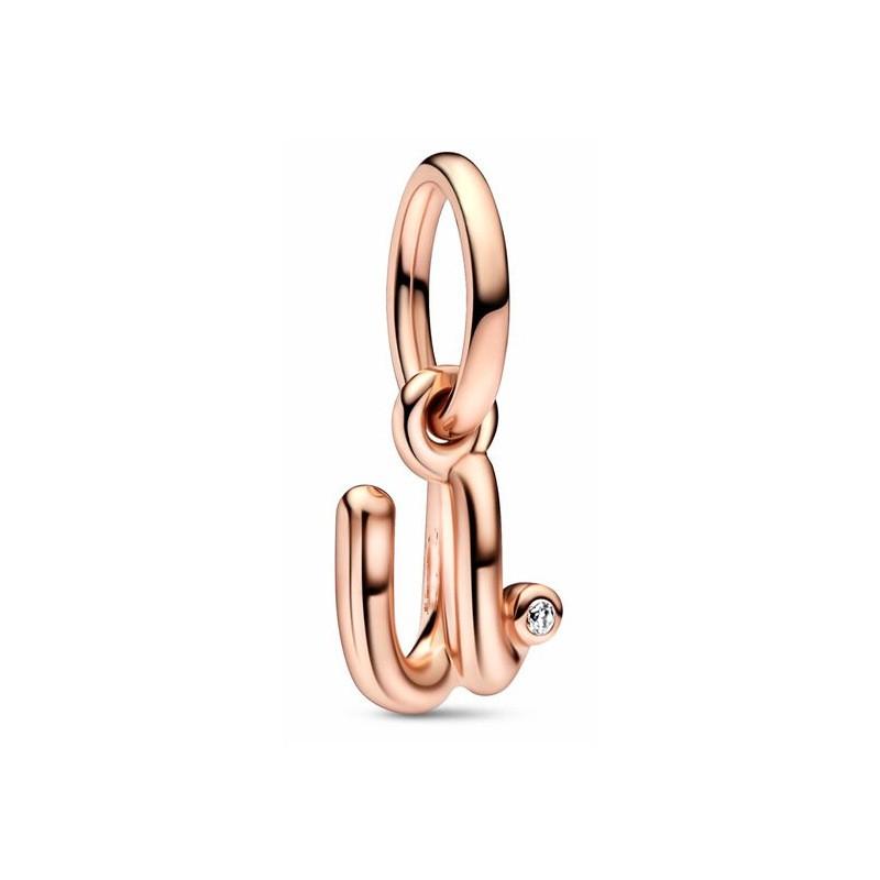 Neue Kupfer Buchstaben Alphabet A-Z Anhänger Charm Perlen Passen Original Pan Charms Armband Anhänger Frauen DIY Schmuck