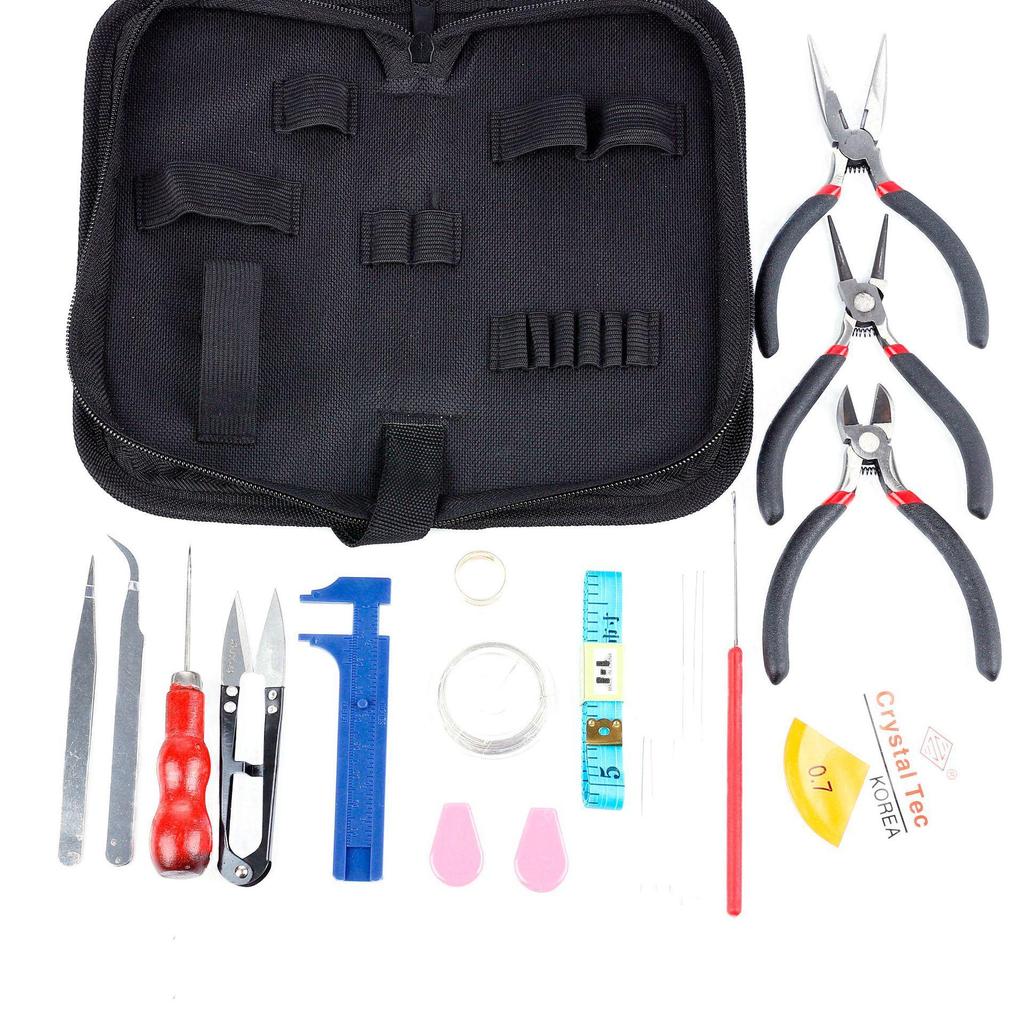 Handmade Multifunctional Diagonal Pliers & Pouch Set with Measuring Disc