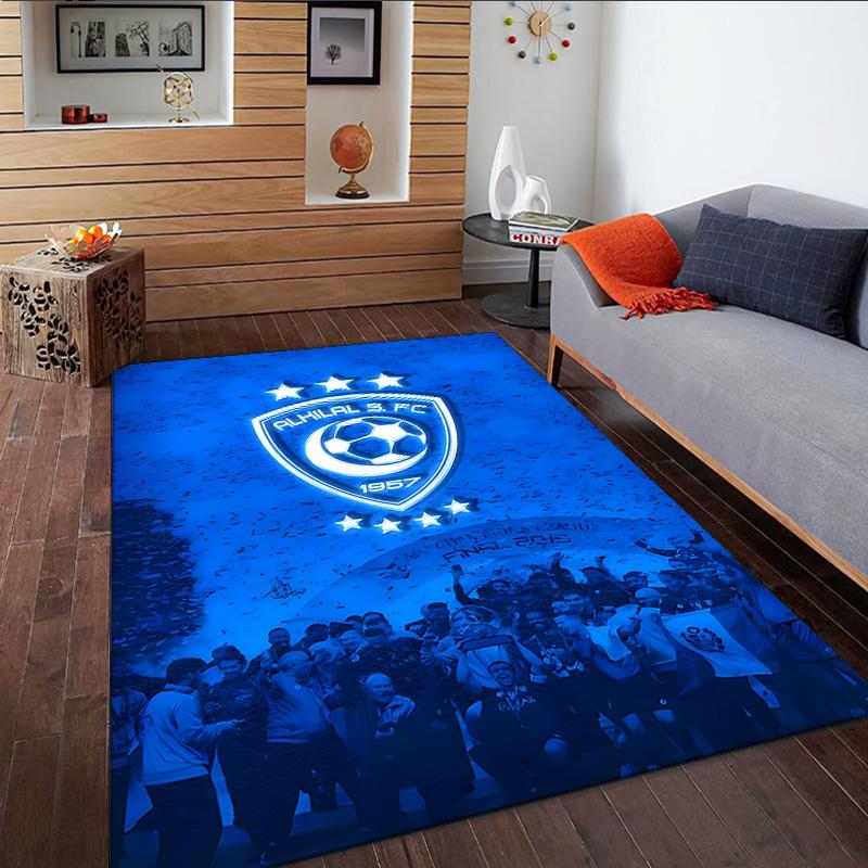 Al Hilal Crest Carpet, Kitchen Rugs, Yoga Mat, Non-Slip Mats, Rug for Bathroom, Living Room bedroom, Camping Rugs Christmas Gift