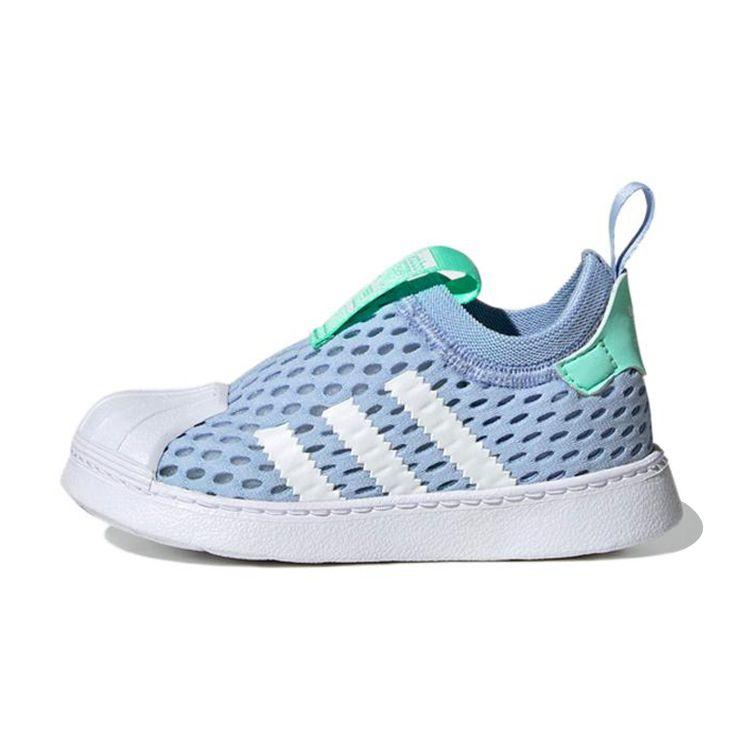 Adidas Originals Superstar 360 2.0 Low Top Kids Skate Shoes Kids Sneakers Blue White FZ5604