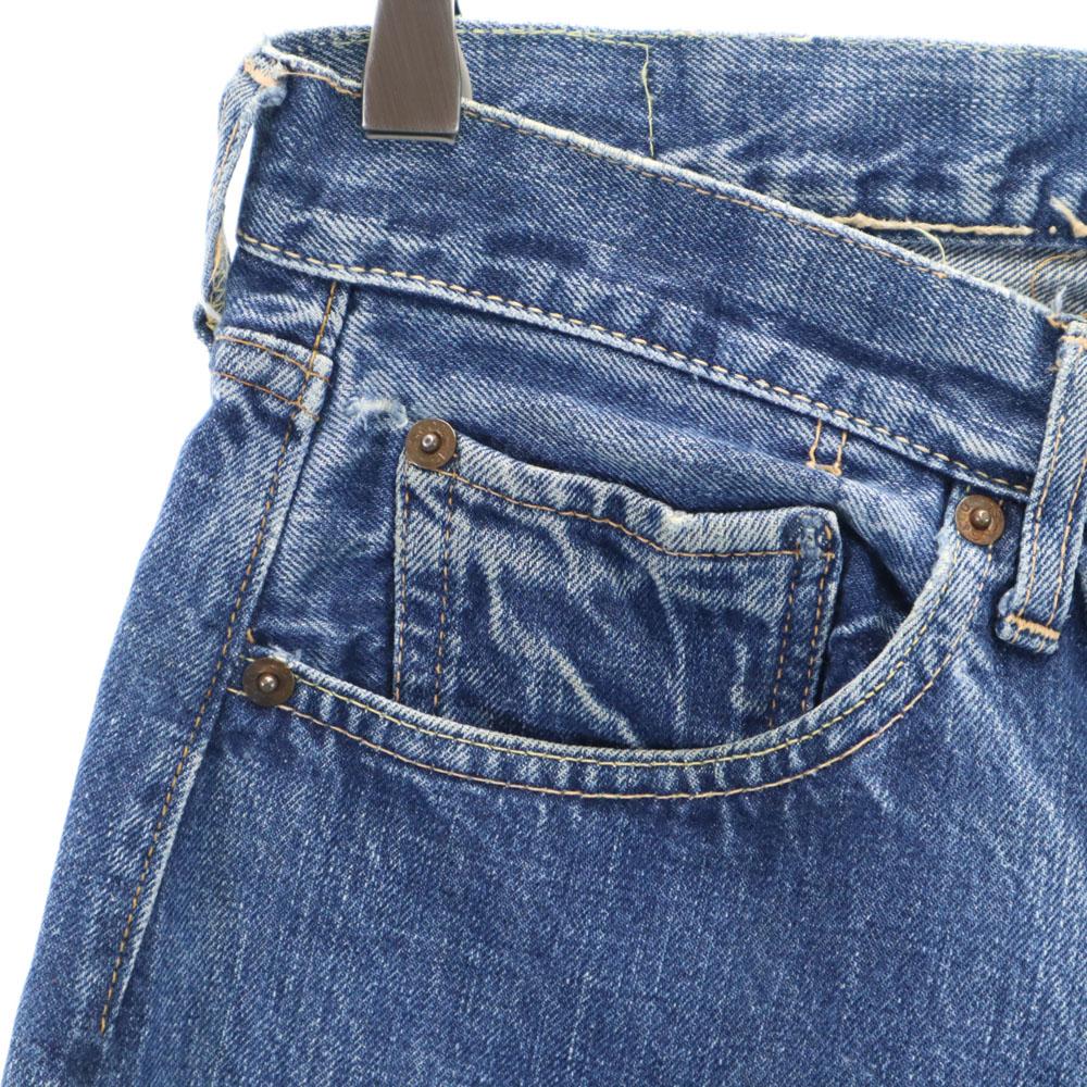 Levi's 60s 501XX 3 Button Fly V Stitch 2 Button Backs Vintage Uncertified Uneven V Straight Denim Pants Men's Used