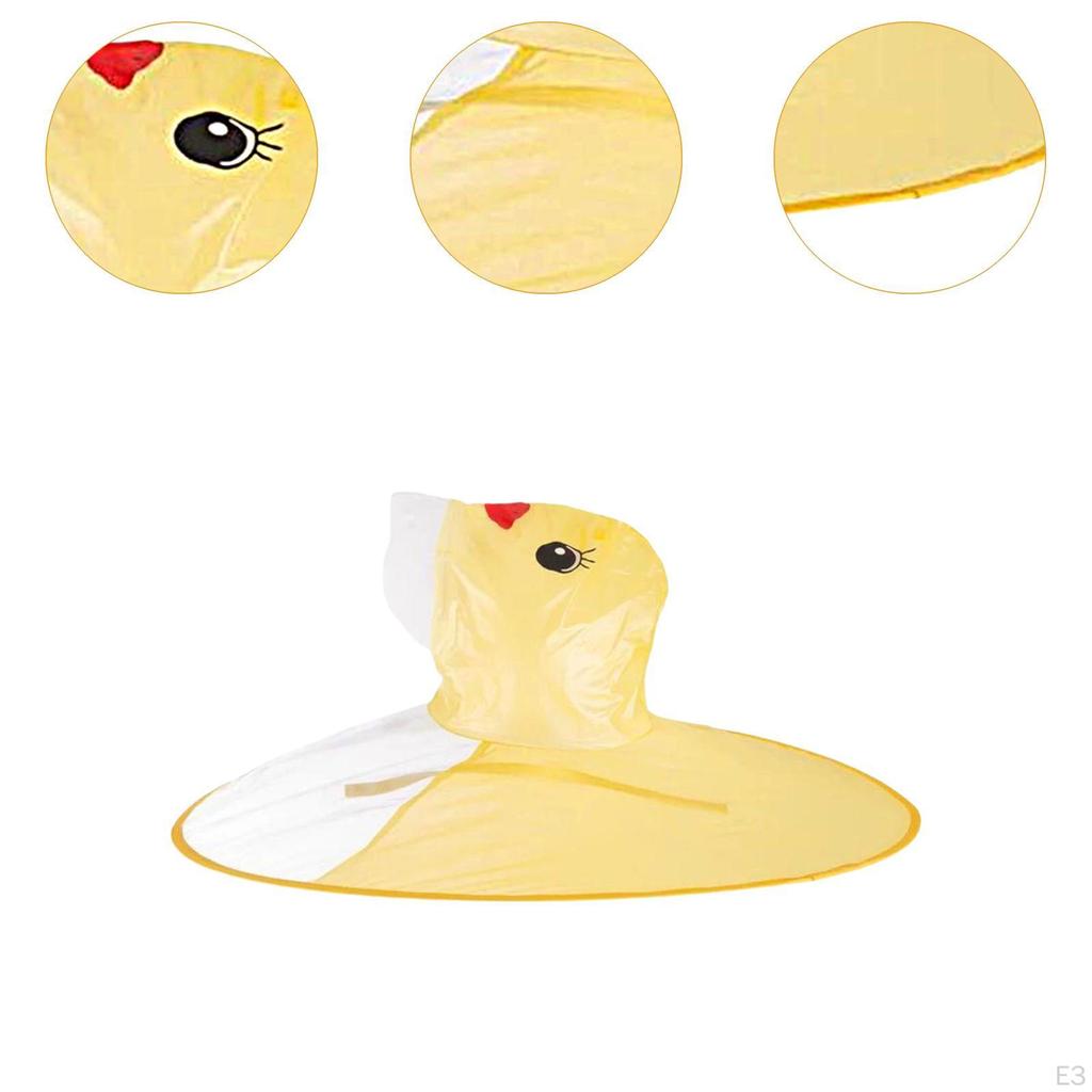 Kids Raincoat Cartoon Duck for Fishing Garden Outdoor