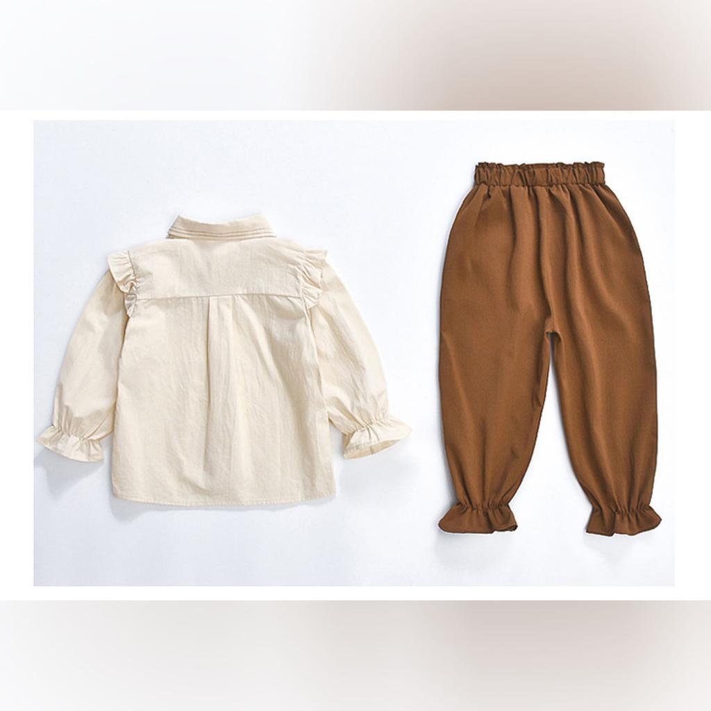 Kids Casual Long-Sleeve Set, Comfortable Daily Wear Outfits